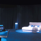 A photo of Bugatti’s furniture line released in 2016, with the “Lydia bed” in the back.